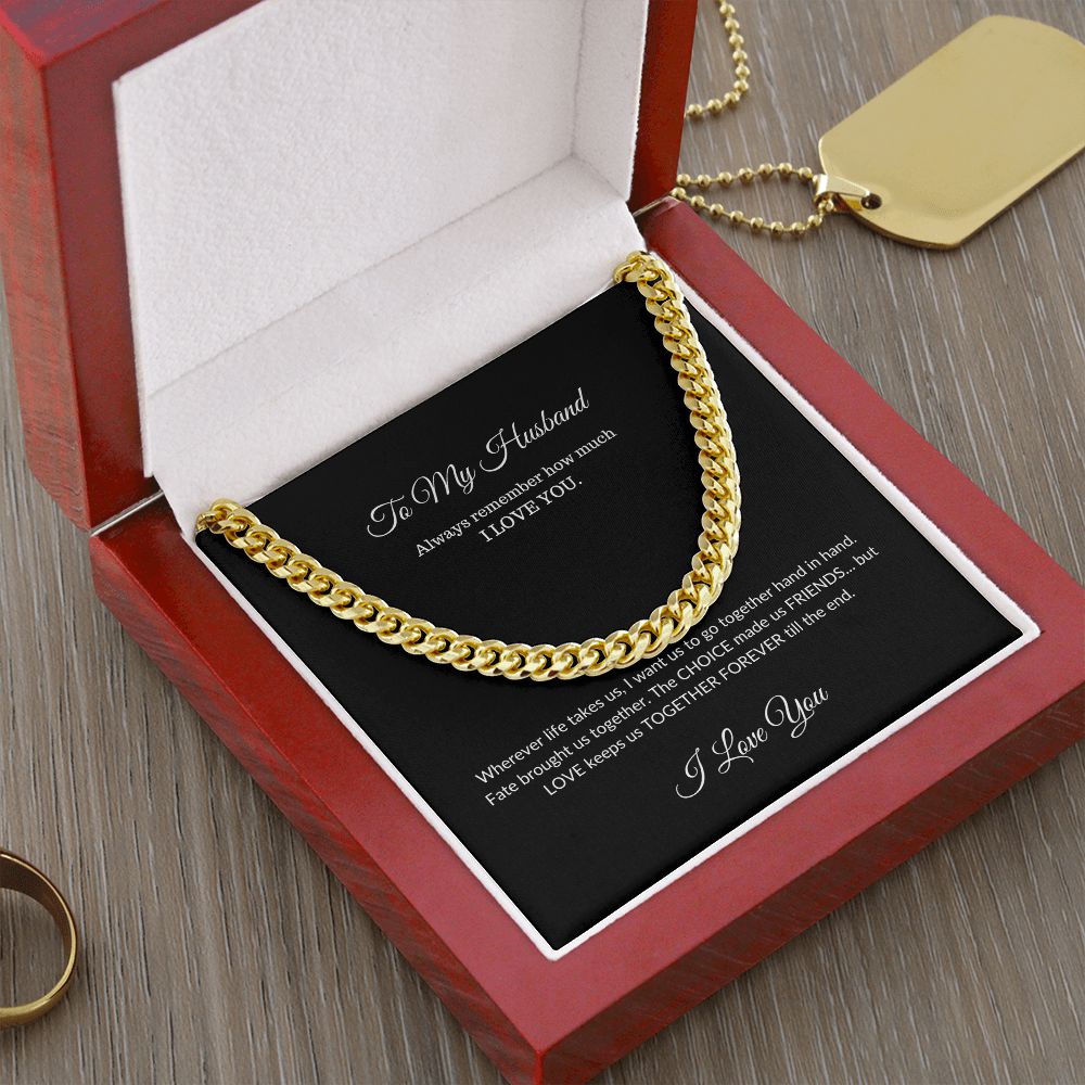 To My Husband | Cuban Link Chain