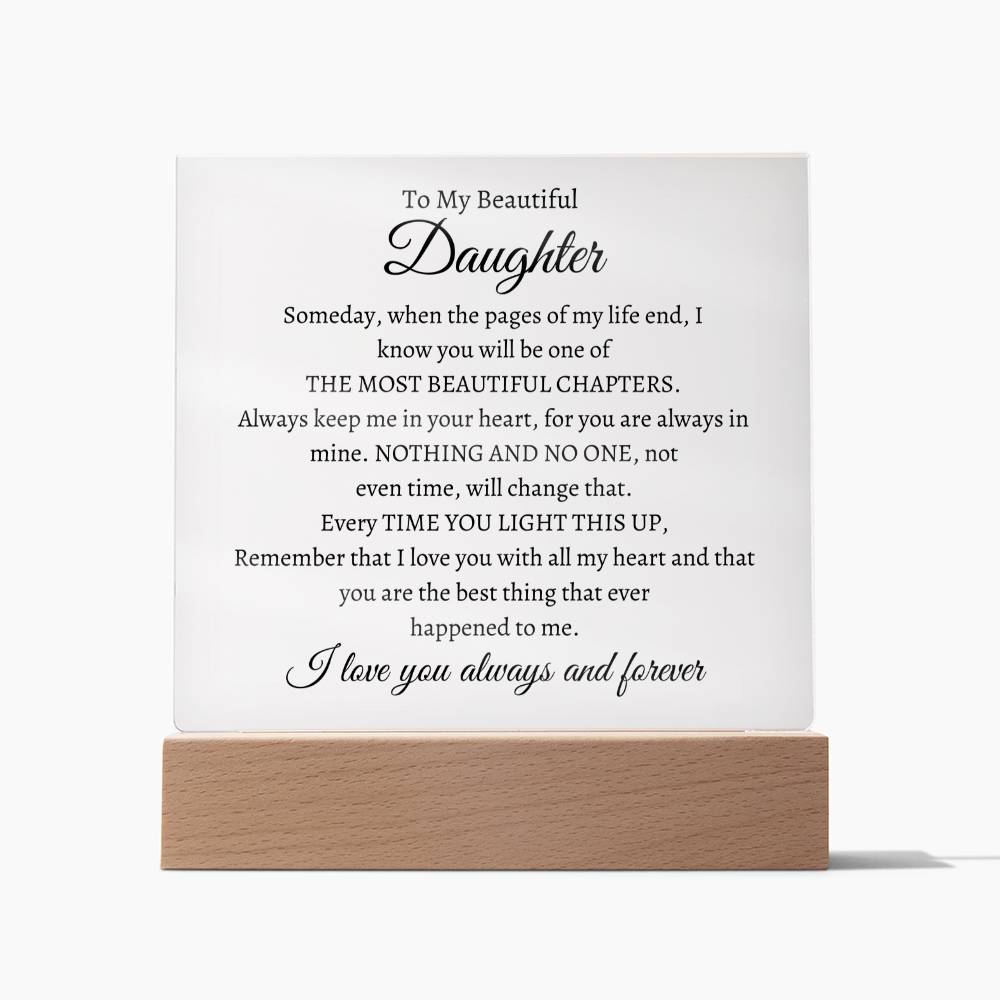 To My Daughter | Acrylic Square