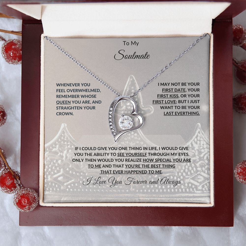 To My Soulmate | Forever Love Necklace with On Demand Message Card