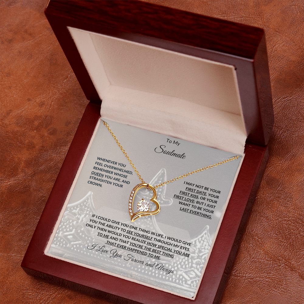 To My Soulmate | Forever Love Necklace with On Demand Message Card