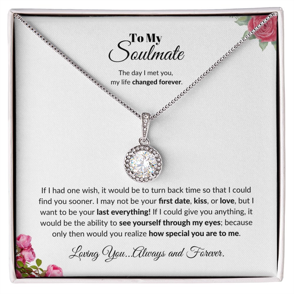 To My Soulmate |Eternal Heart Necklace