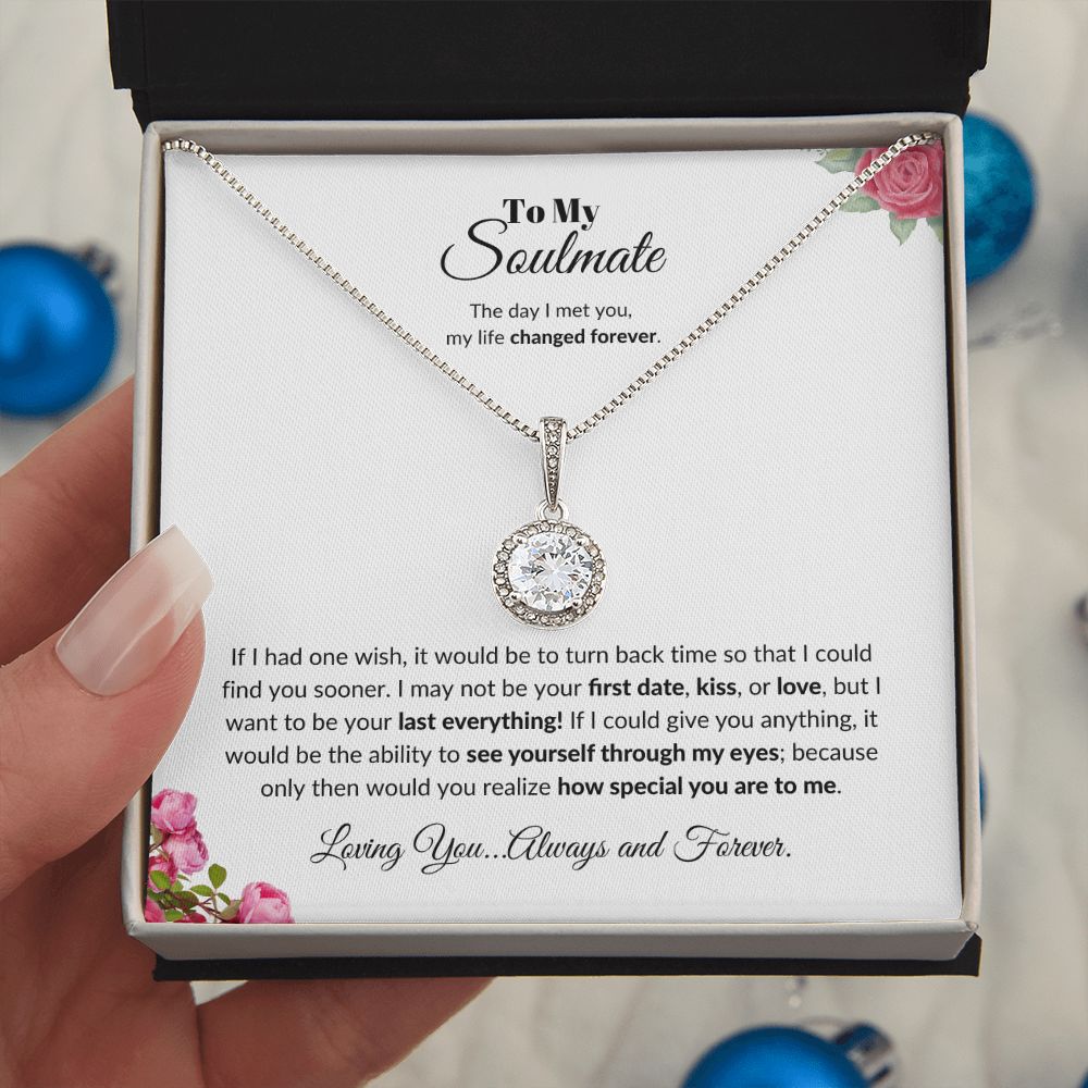 To My Soulmate |Eternal Heart Necklace