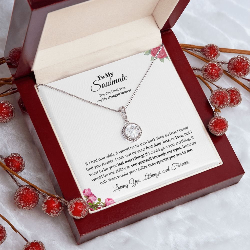 To My Soulmate |Eternal Heart Necklace