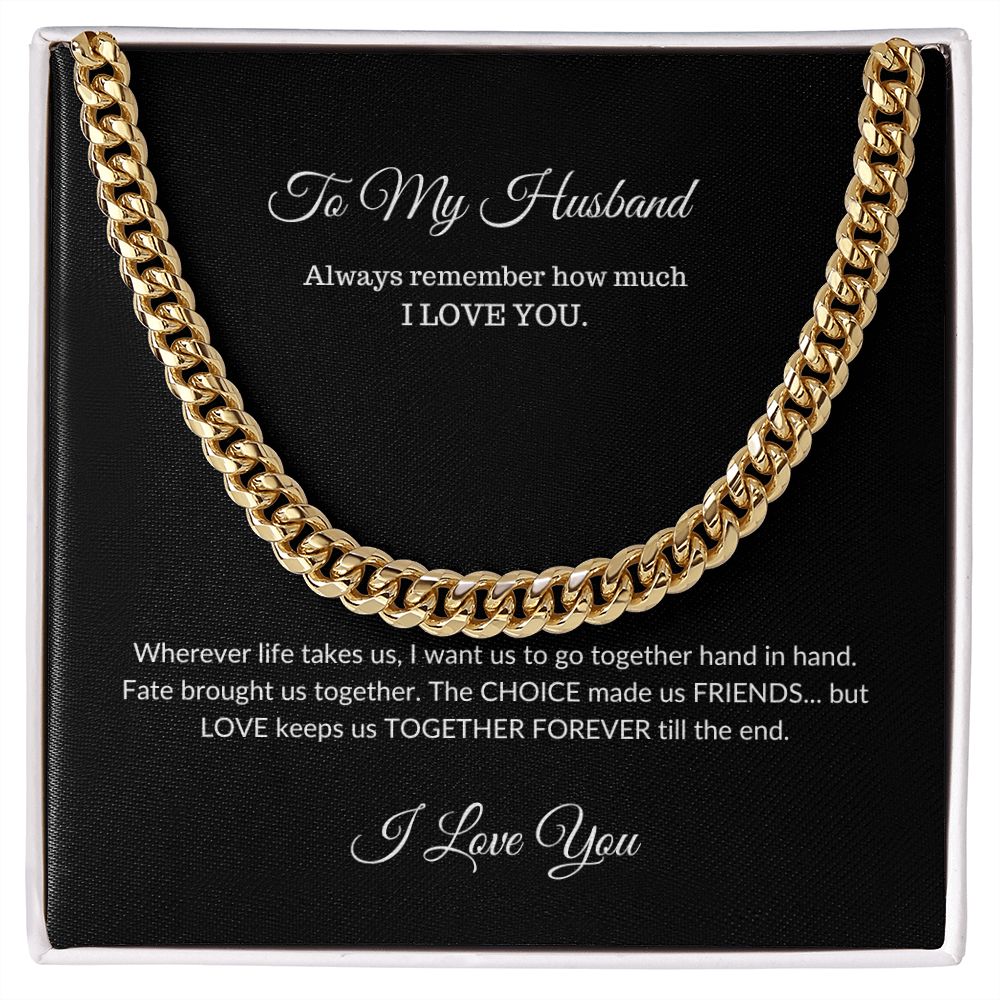 To My Husband | Cuban Link Chain