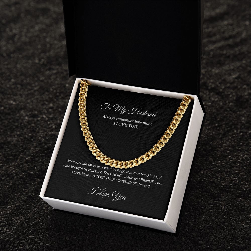 To My Husband | Cuban Link Chain