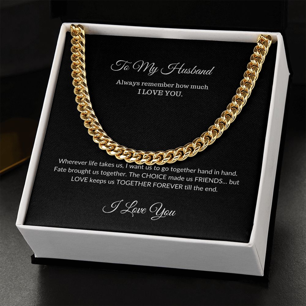 To My Husband | Cuban Link Chain