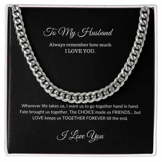 To My Husband | Cuban Link Chain