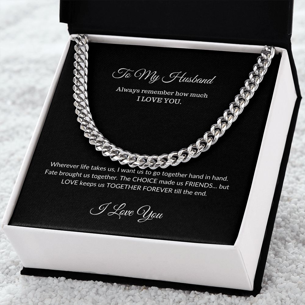 To My Husband | Cuban Link Chain