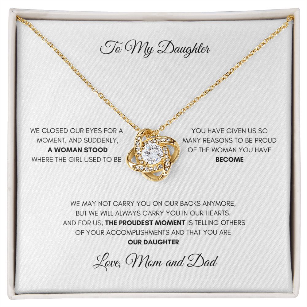 To My Daughter | Love Knot Necklace