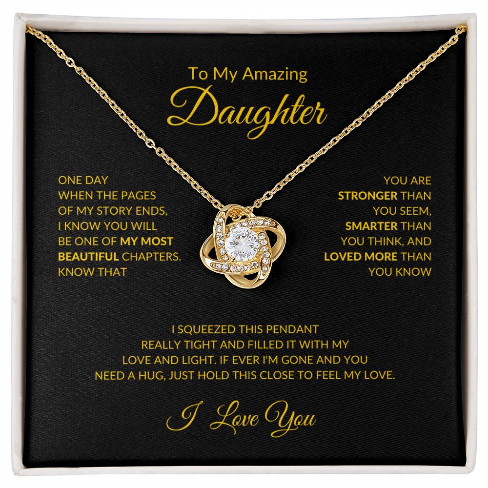 To My Daughter | Love Knot Necklace