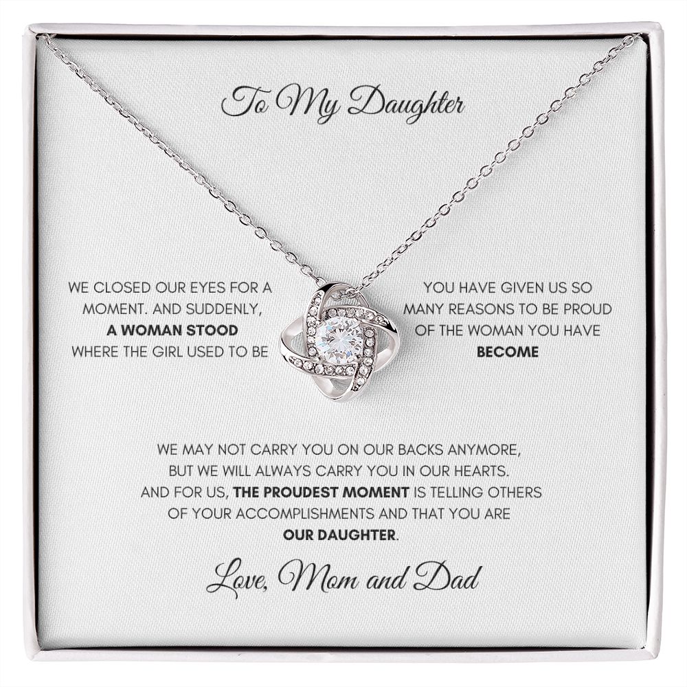 To My Daughter | Love Knot Necklace