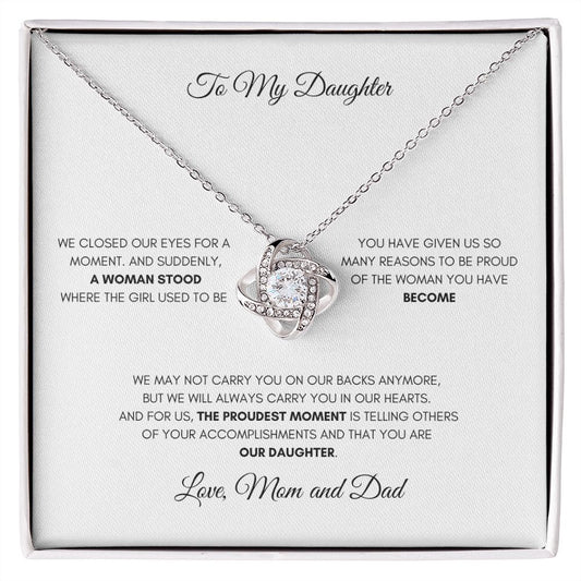 To My Daughter | Love Knot Necklace