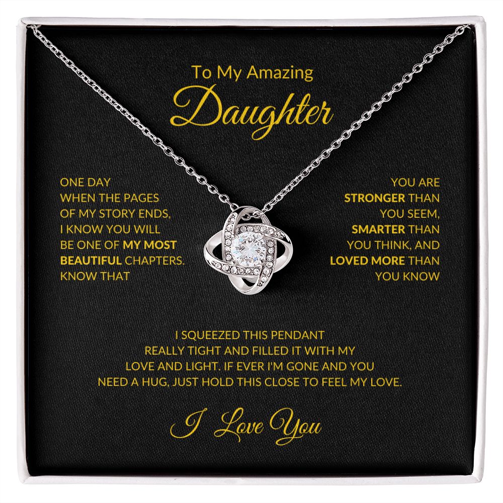 To My Daughter | Love Knot Necklace