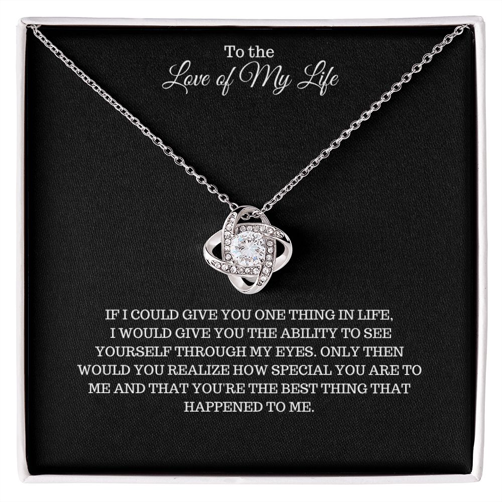 Soulmate-Love of My Life | Loving Knot Necklace