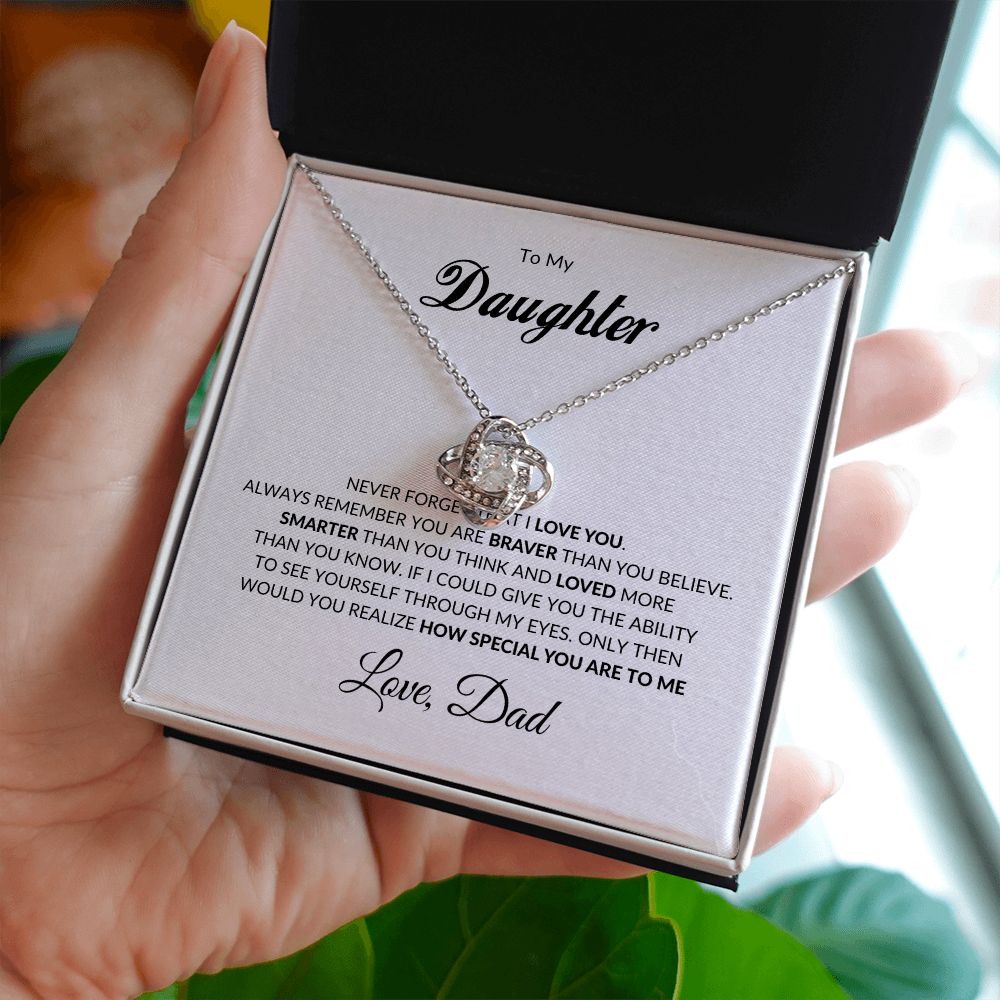 To My Daughter | Love Knot Necklace
