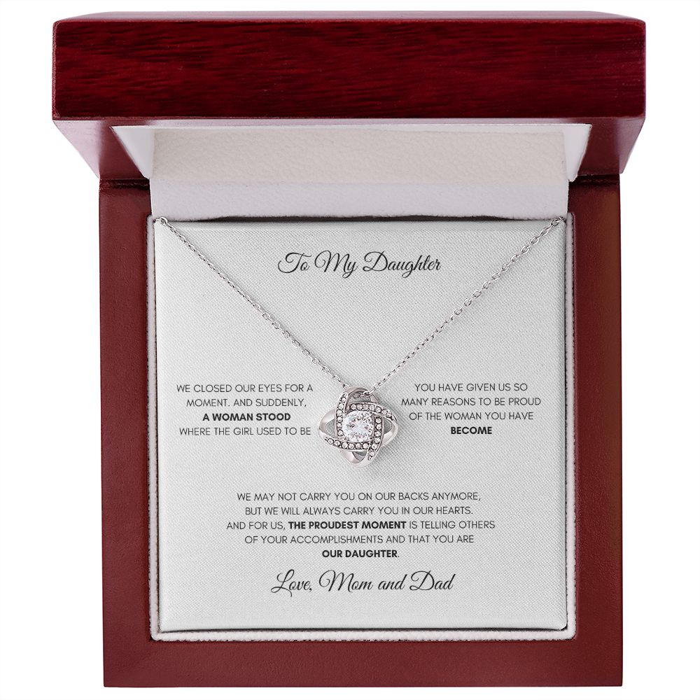 To My Daughter | Love Knot Necklace