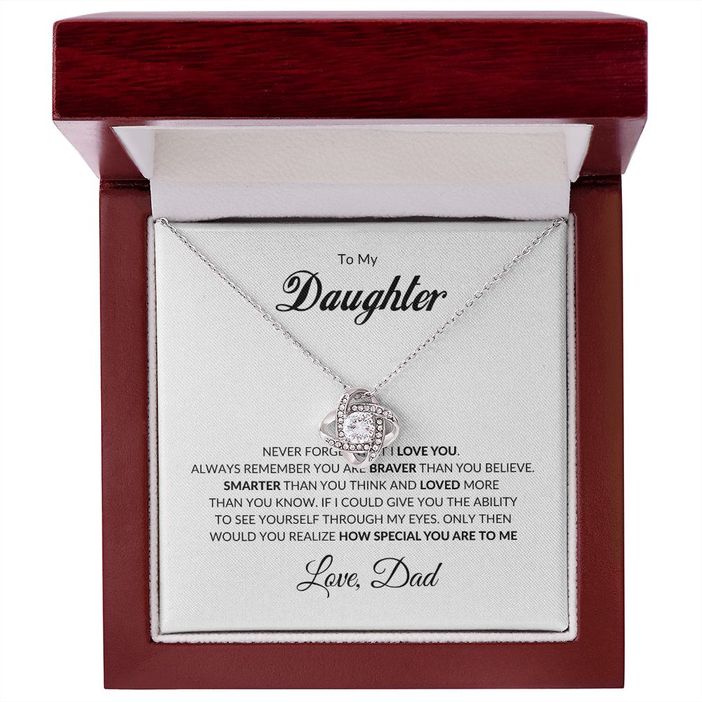 To My Daughter | Love Knot Necklace