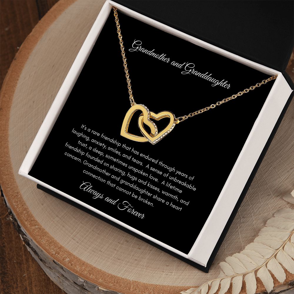 GrandMother & GrandDaughter | Interlocking Hearts Necklace