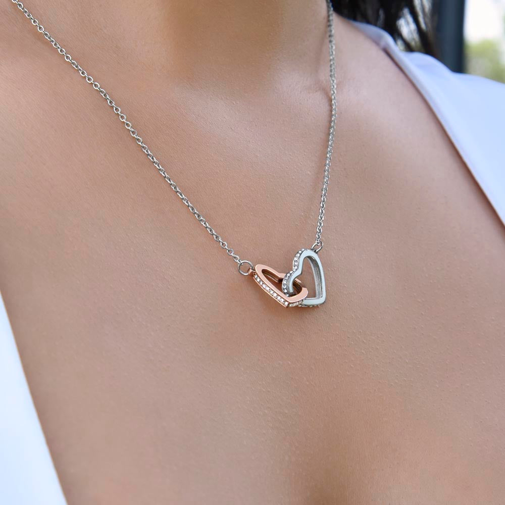 GrandMother & GrandDaughter | Interlocking Hearts Necklace