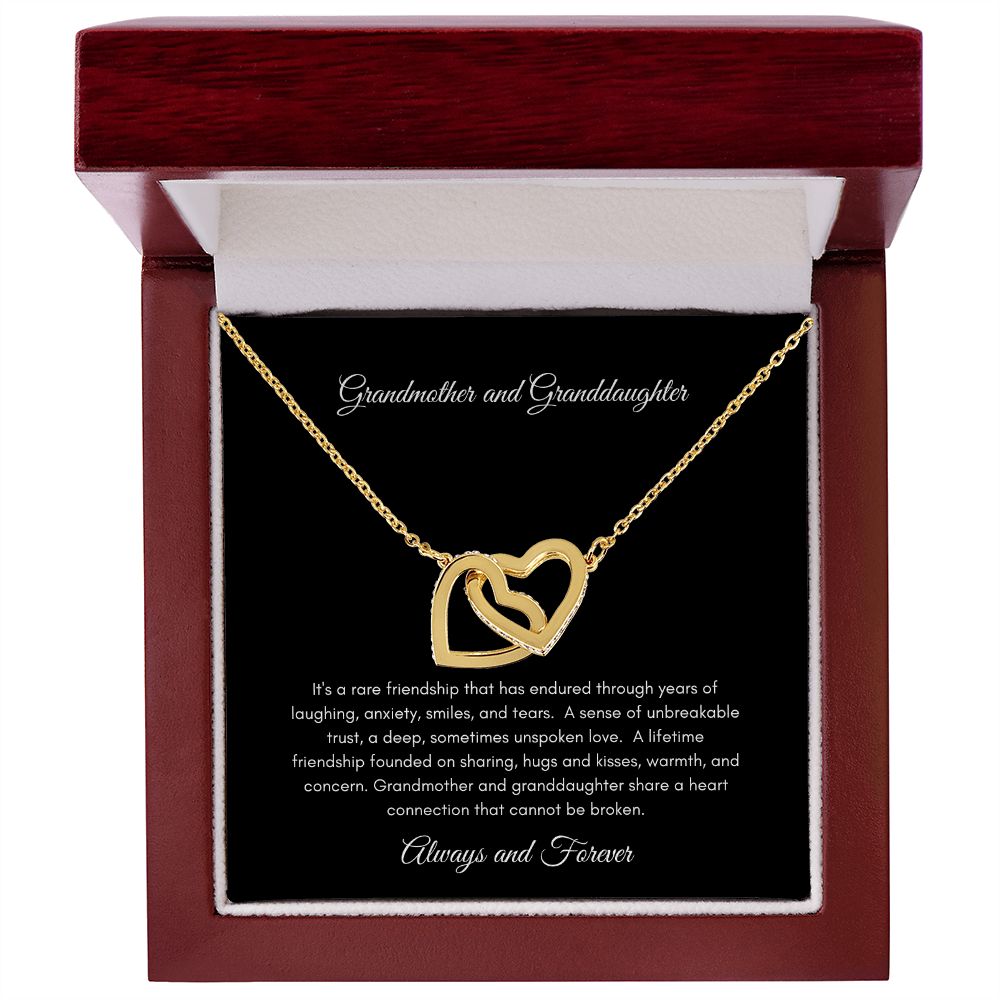GrandMother & GrandDaughter | Interlocking Hearts Necklace