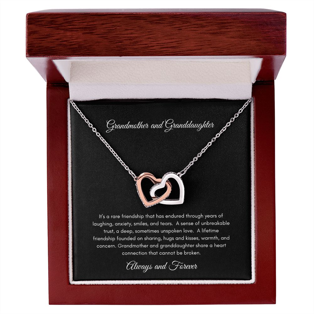 GrandMother & GrandDaughter | Interlocking Hearts Necklace