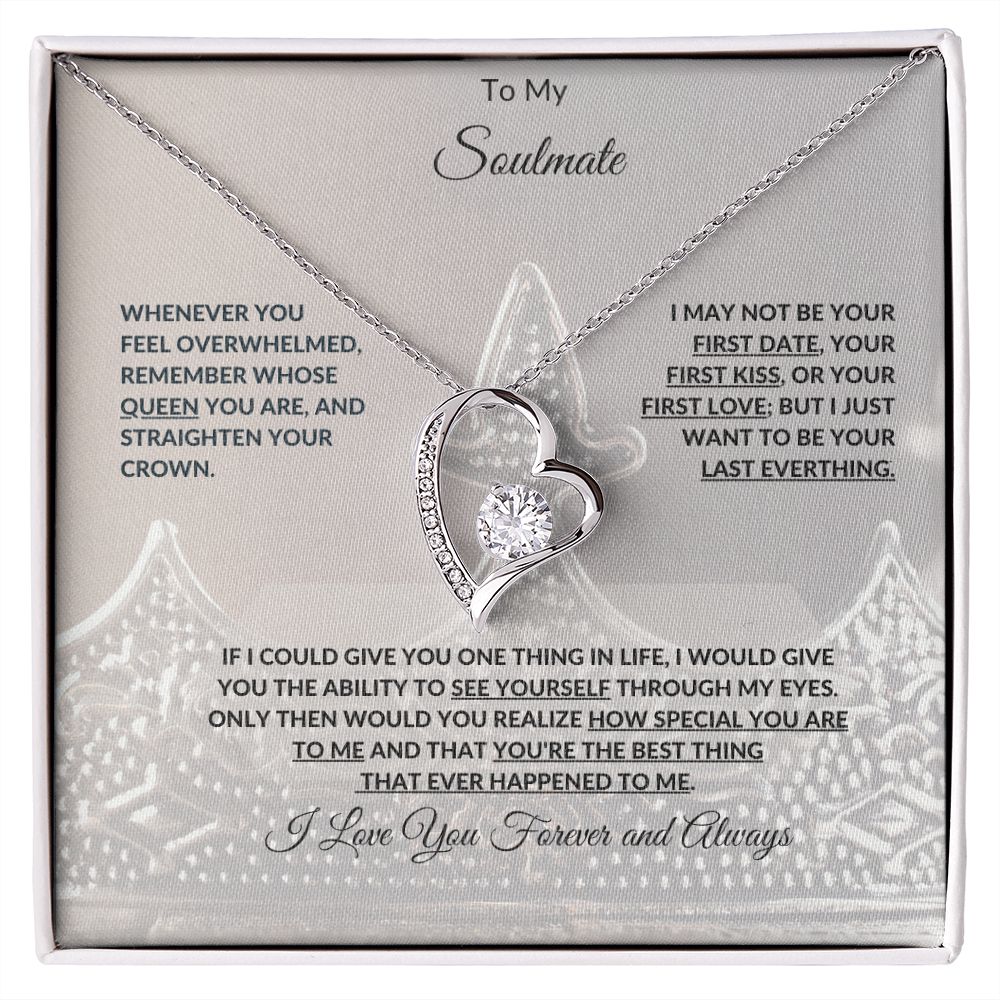 To My Soulmate | Forever Love Necklace with On Demand Message Card