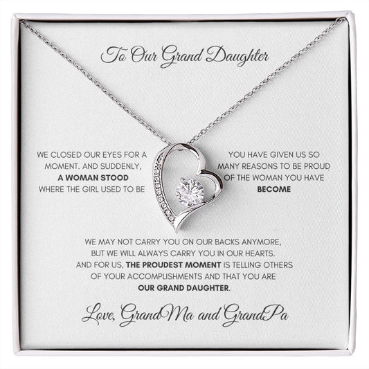 To Our Grand Daughter | Forever Love Necklace