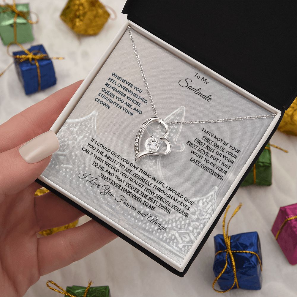 To My Soulmate | Forever Love Necklace with On Demand Message Card