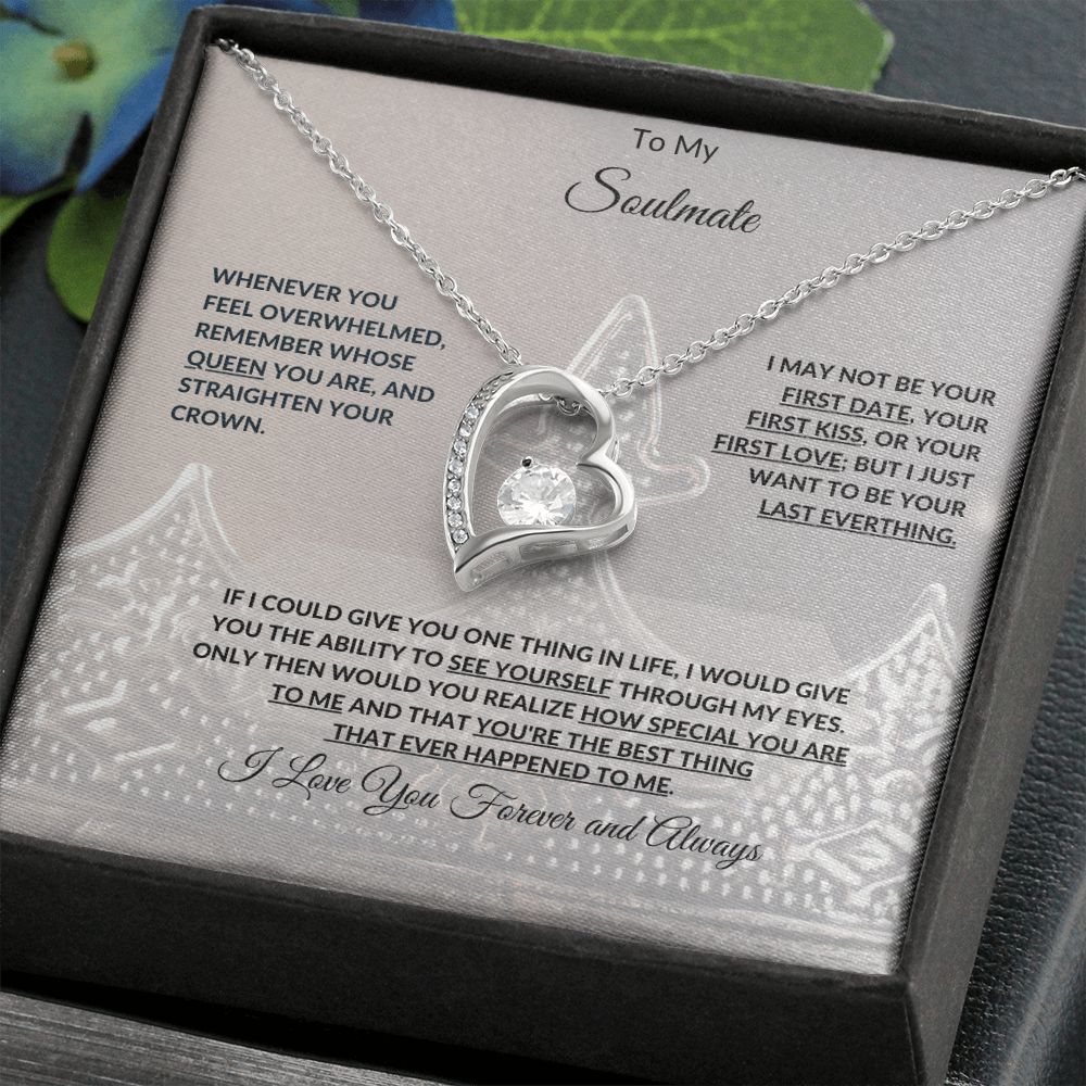 To My Soulmate | Forever Love Necklace with On Demand Message Card