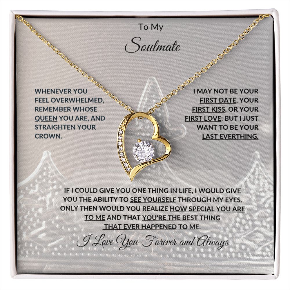 To My Soulmate | Forever Love Necklace with On Demand Message Card