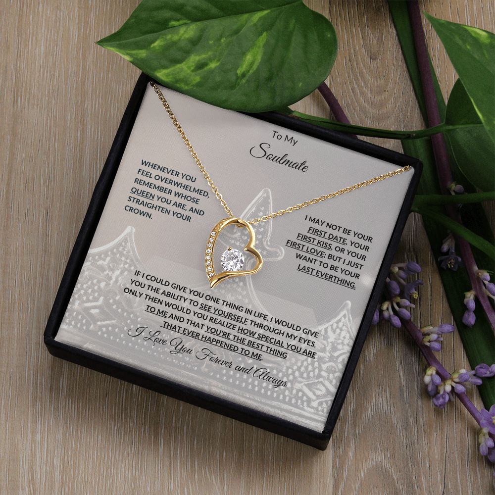 To My Soulmate | Forever Love Necklace with On Demand Message Card